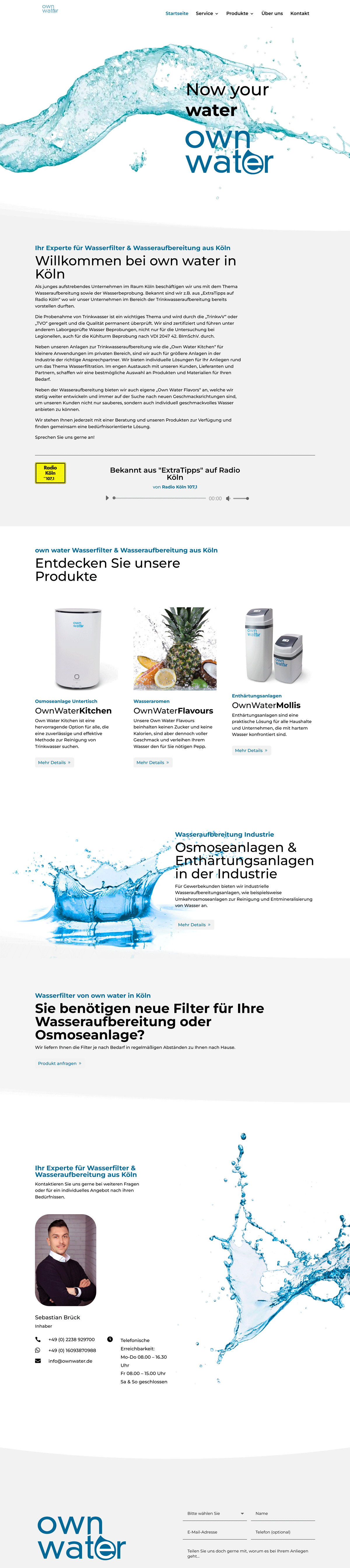 OwnWater Webdesign Köln