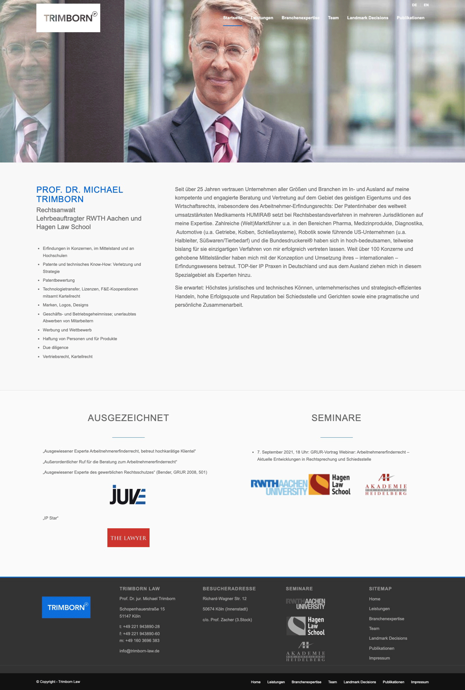 Trimborn Law Webdesign Köln